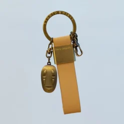 Maison Ghibli Keychains-Leather Key Chain No Face - Spirited Away