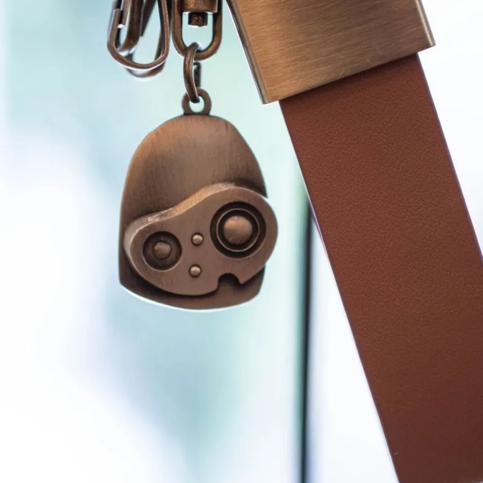 Maison Ghibli Keychains-Leather Key Chain Robot - Castle In The Sky