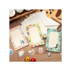 Maison Ghibli Postcards And Letter Papers-Letter Set Break Time Flowers - Howl'S Moving Castle