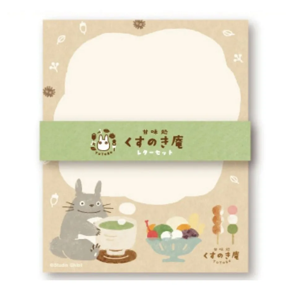 Maison Ghibli Postcards And Letter Papers-Letterset Japanese Sweets - My Neighbor Totoro