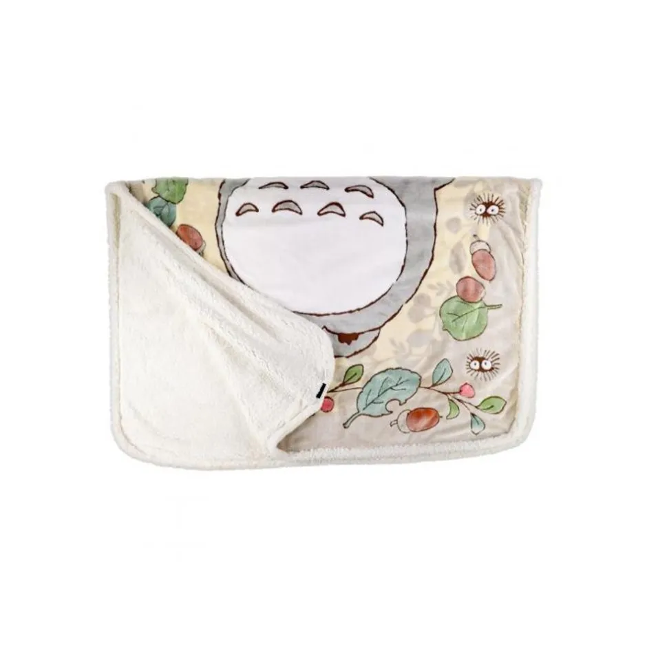 Maison Ghibli Household Linen-Long Blanket Rosehips And Hazelnuts 200X140 Cm - My Neighbor Totoro