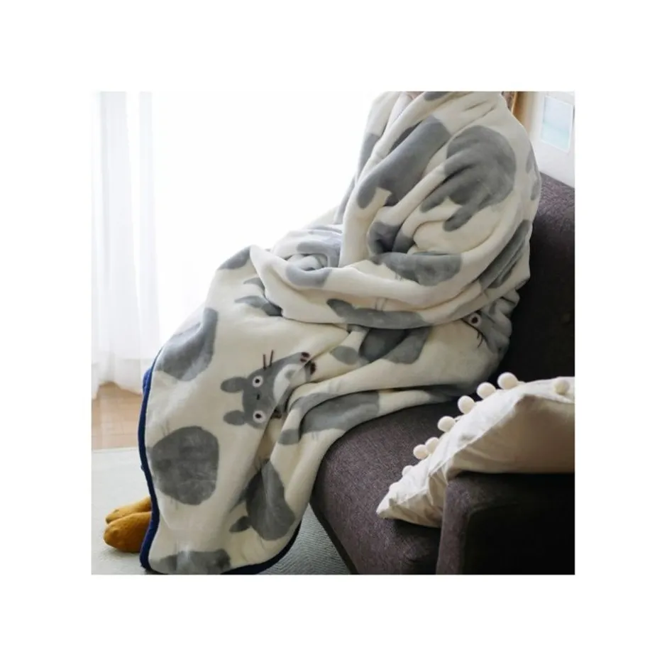 Maison Ghibli Household Linen-Long Blanket Totoro Silhouette 200X140 Cm - My Neighbor Totoro