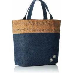 Maison Ghibli Kitchenware-Lunch Bag Cork & Denim Style - My Neighbor Totoro