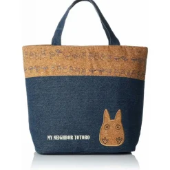Maison Ghibli Kitchenware-Lunch Bag Cork & Denim Style - My Neighbor Totoro