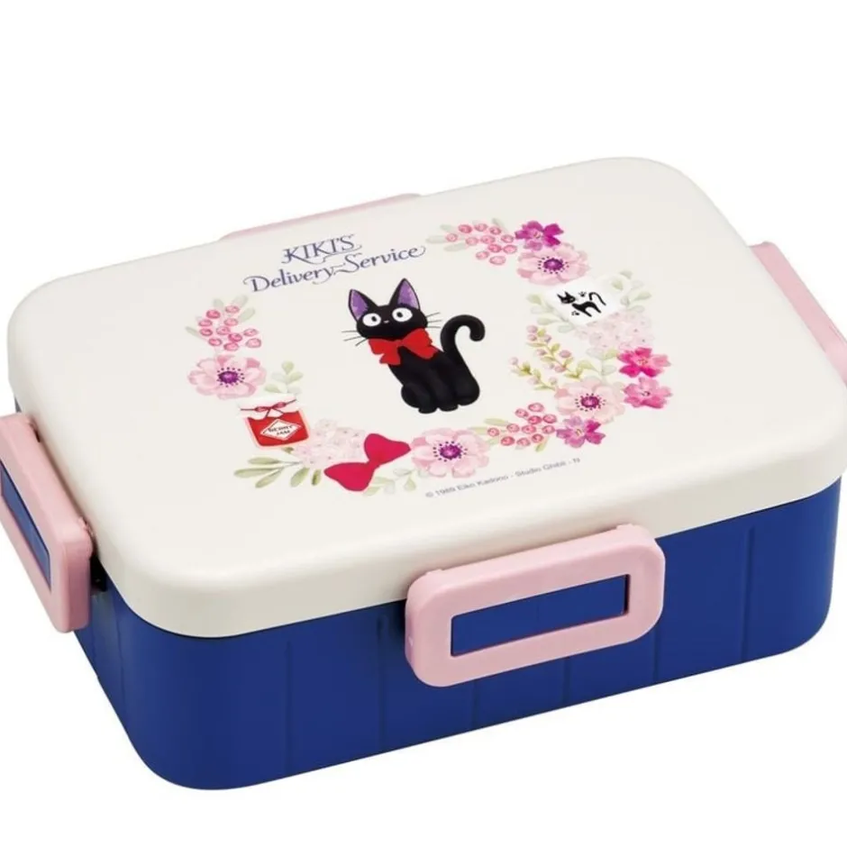 Maison Ghibli Kitchenware-Lunch Box 4 Locks 650Ml Jiji Flower Garland - Kiki'S Delivery Service
