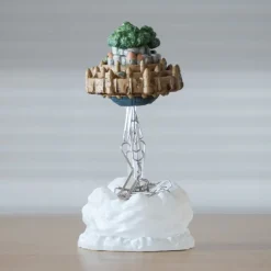 Maison Ghibli Statues-Magnetic Paper Clip Holder Flying Castle - Castle In The Sky