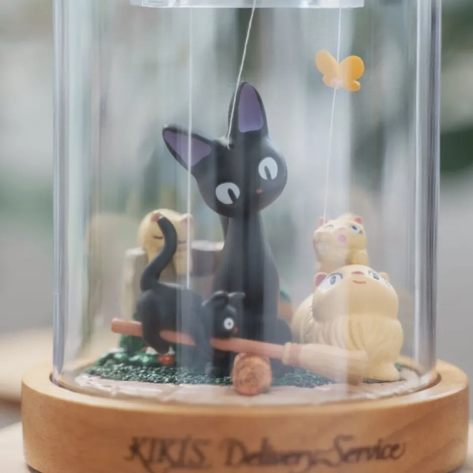 Maison Ghibli Music Boxes-Marionette Style Music Box Jiji - Kiki'S Delivery Service