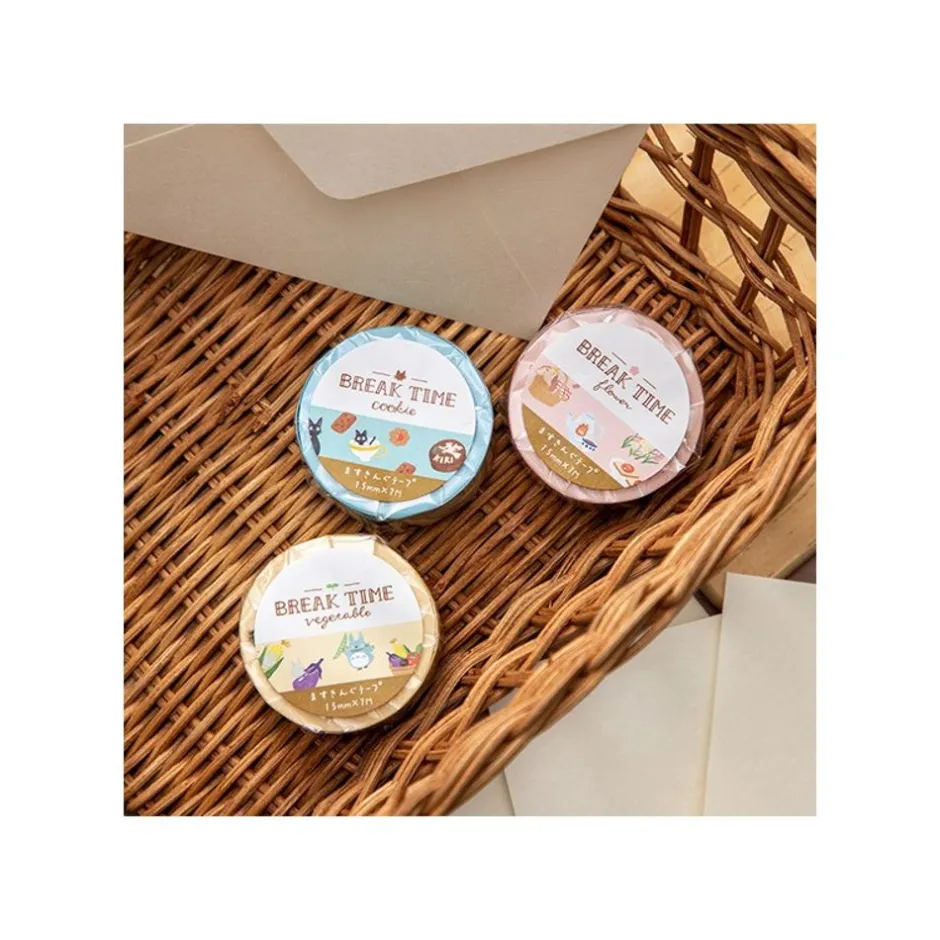 Maison Ghibli Small Equipment-Masking Tape Break Time Flowers - Howl'S Moving Castle