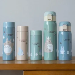 Maison Ghibli Kitchenware-Mat Blue Thermos Bottle 350Ml - My Neighbor Totoro