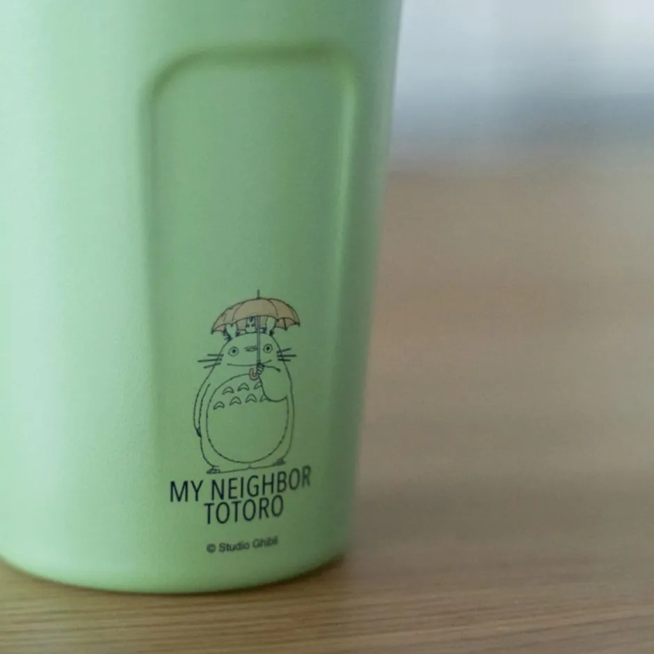 Maison Ghibli Kitchenware-Mat Green Isothermal Mug 350Ml - My Neighbor Totoro