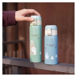 Maison Ghibli Kitchenware-Mat Light Green Thermos Bottle 480Ml - My Neighbor Totoro