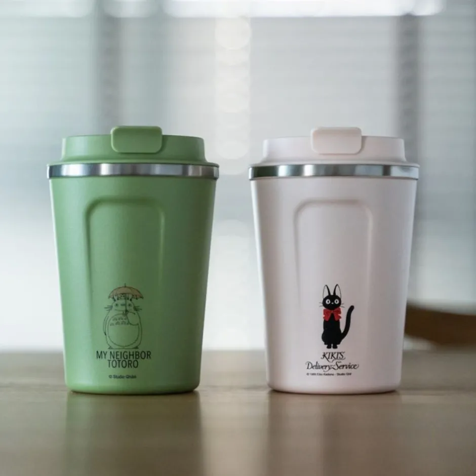 Maison Ghibli Kitchenware-Mat Pink Isothermal Mug 350Ml - Kiki'S Delivery Service