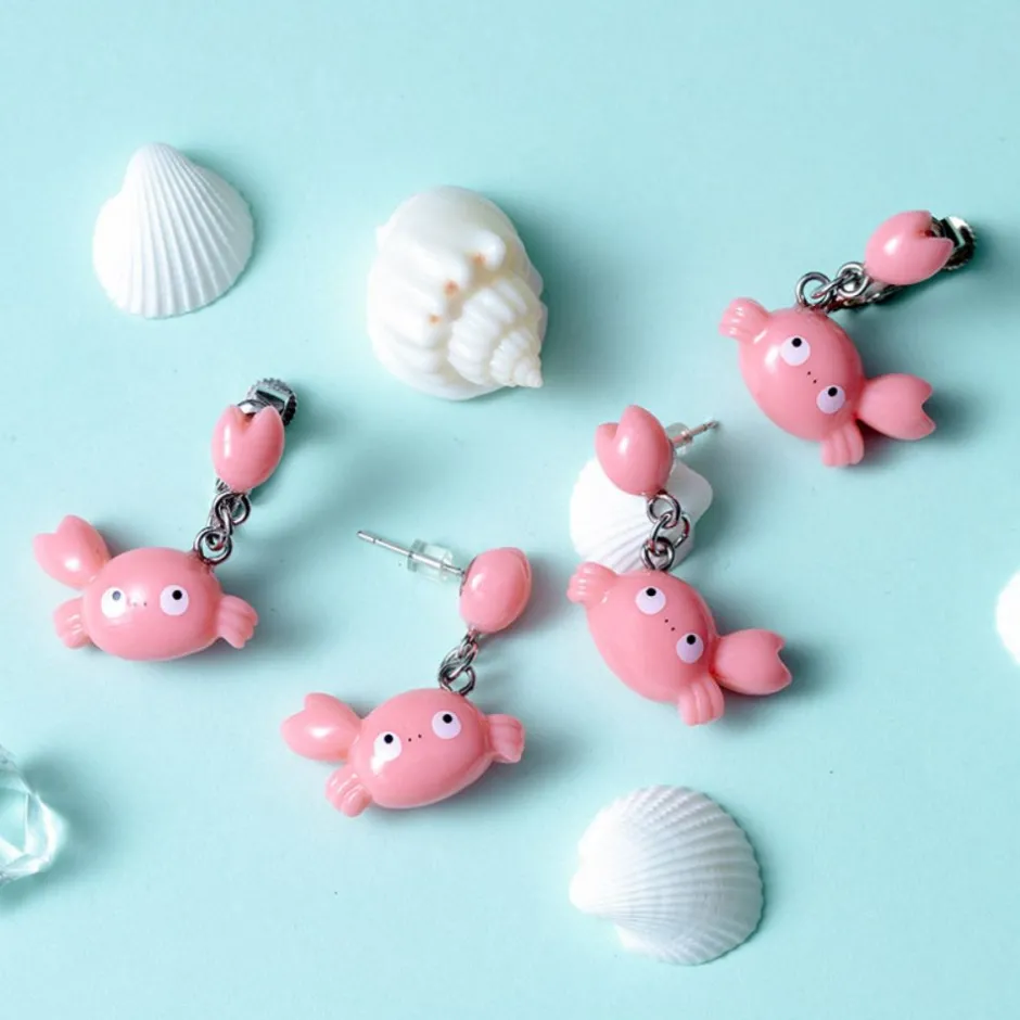 Maison Ghibli Jewellery-Mei Crab Clipped Earrings - My Neighbor Totoro