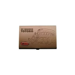 Maison Ghibli Accessories-Metal Card Case Catbus Dark Brown - My Neighbor Tororo
