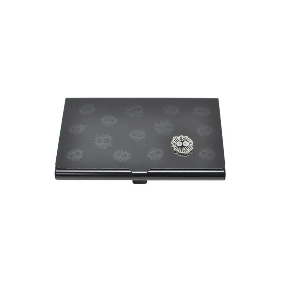Maison Ghibli Accessories-Metal Card Case Kurosuke Smoky Gray - My Neighbor Totoro