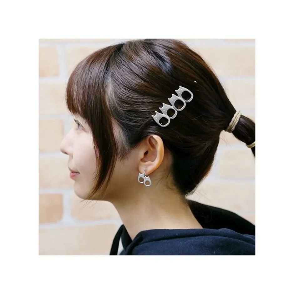 Maison Ghibli Jewellery-Metal Hair Clip Garland White Totoro - My Neighbor Totoro