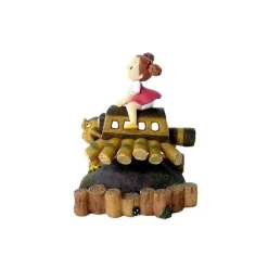 Maison Ghibli Statues-Mini Figure Mei And Cat Bus Wooden House - My Neighbor Totoro