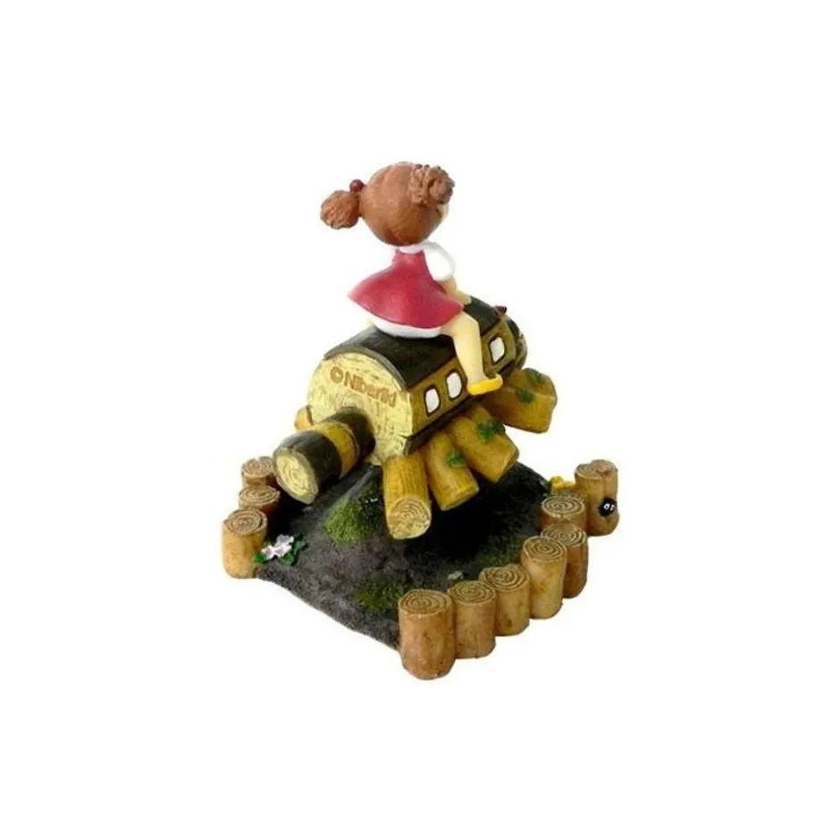 Maison Ghibli Statues-Mini Figure Mei And Cat Bus Wooden House - My Neighbor Totoro