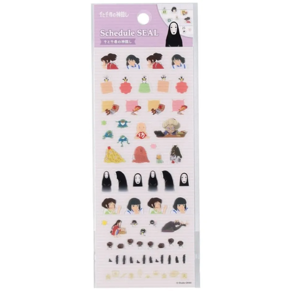 Maison Ghibli Small Equipment-Mini Schedule Stickers 2024 - Spirited Away