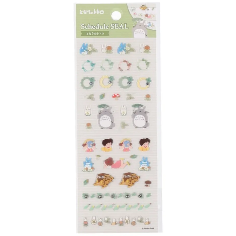 Maison Ghibli Small Equipment-Mini Schedule Stickers 2024 - My Neighbor Totoro