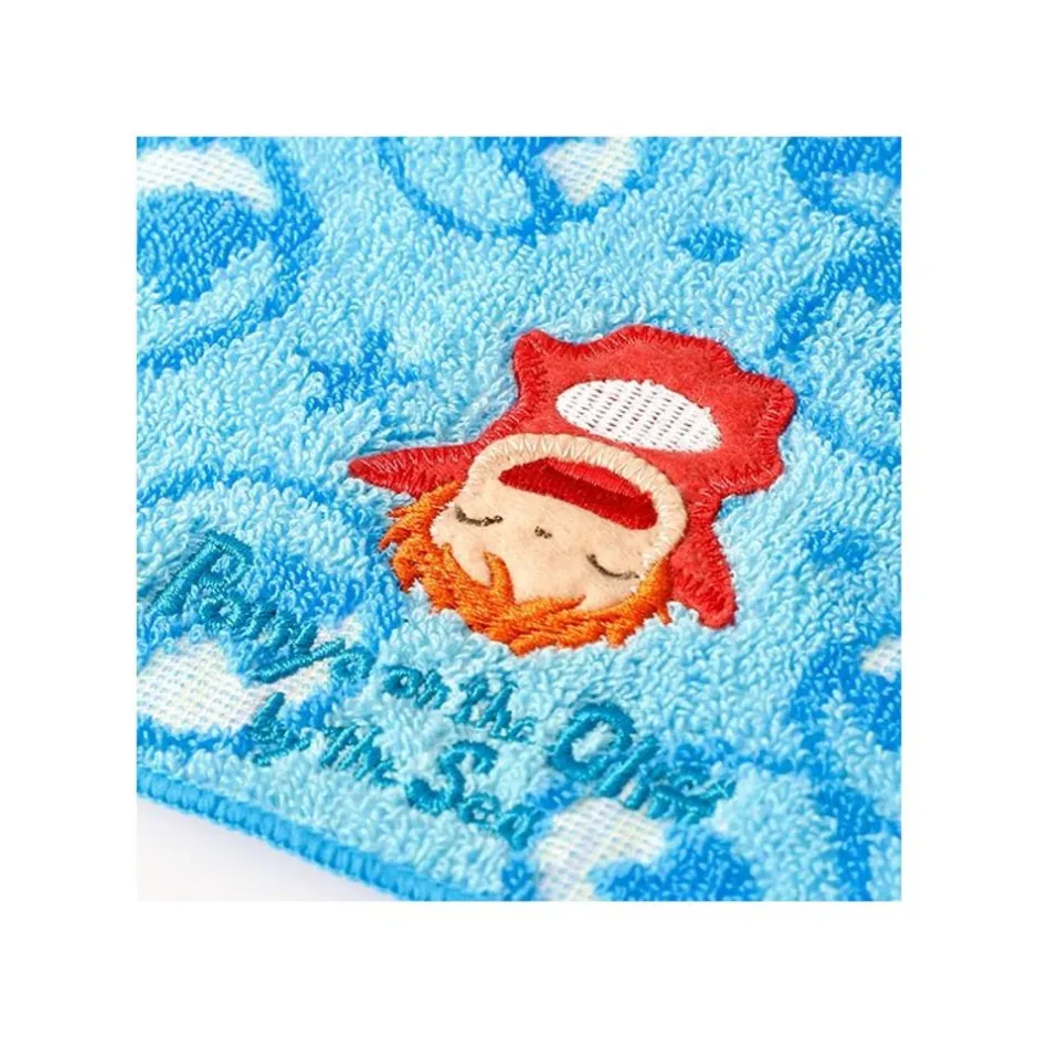 Maison Ghibli Household Linen-Mini Serviette Au Fond De L'Ocean 25 X 25 Cm - Ponyo Sur La Falaise