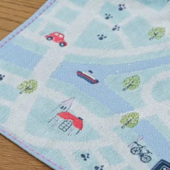 Maison Ghibli Household Linen-Mini Towel City Map 25X25 Cm - Kiki'S Delivery Service