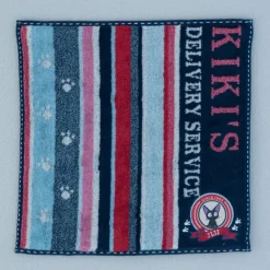Maison Ghibli Household Linen-Mini Towel Jiji Footprints 25X25 Cm - Kiki'S Delivery Service