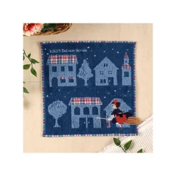 Maison Ghibli Household Linen-Mini Towel The Night Of Departure 25X25 Cm - Kiki'S Delivery Service