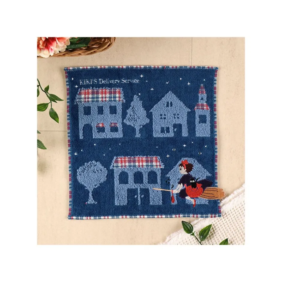Maison Ghibli Household Linen-Mini Towel The Night Of Departure 25X25 Cm - Kiki'S Delivery Service