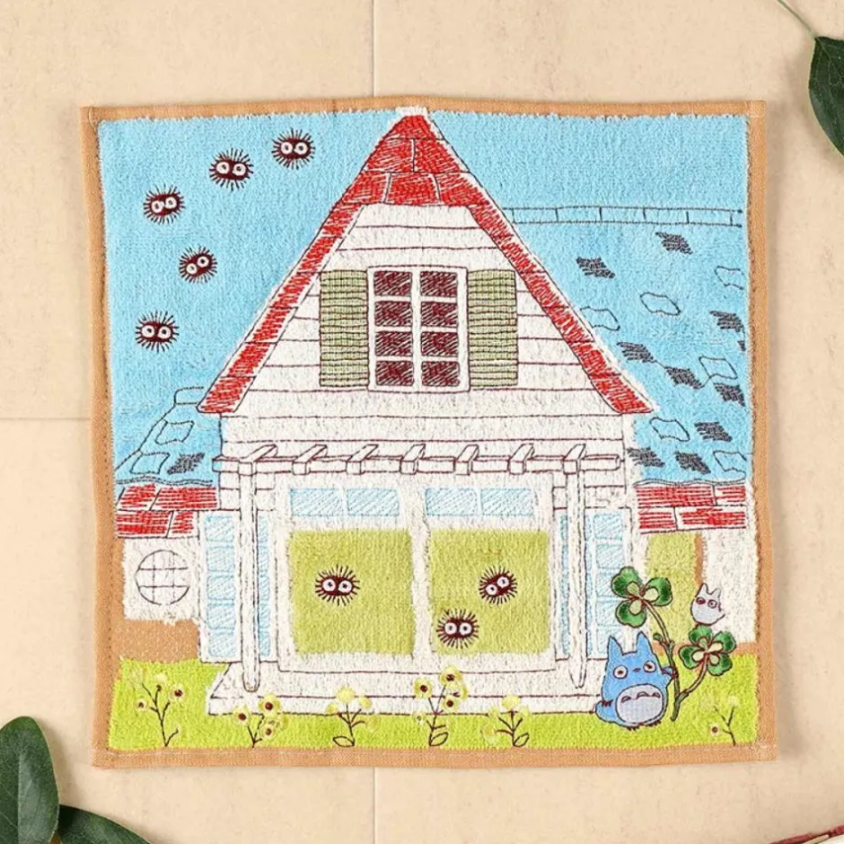 Maison Ghibli Household Linen-Mini Towel Totoro & Kusakabe House 25X25 Cm - My Neighbor Totoro