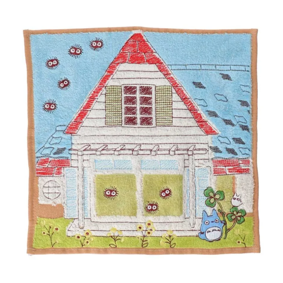 Maison Ghibli Household Linen-Mini Towel Totoro & Kusakabe House 25X25 Cm - My Neighbor Totoro