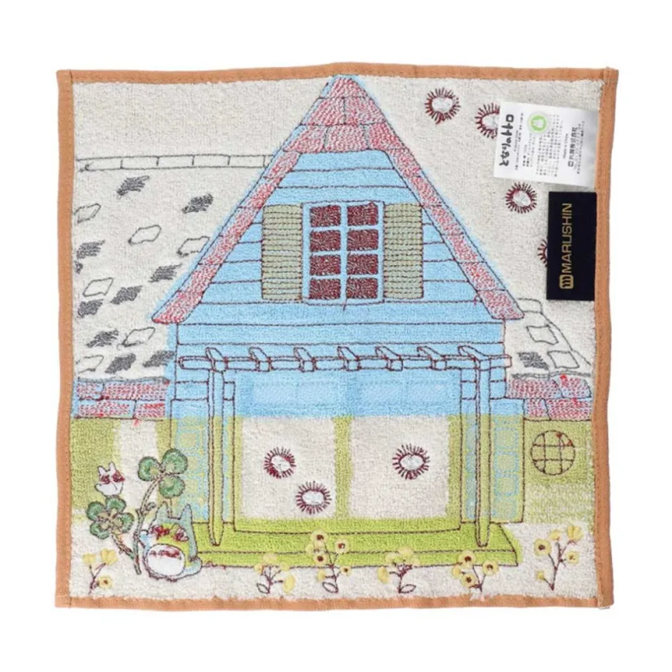 Maison Ghibli Household Linen-Mini Towel Totoro & Kusakabe House 25X25 Cm - My Neighbor Totoro