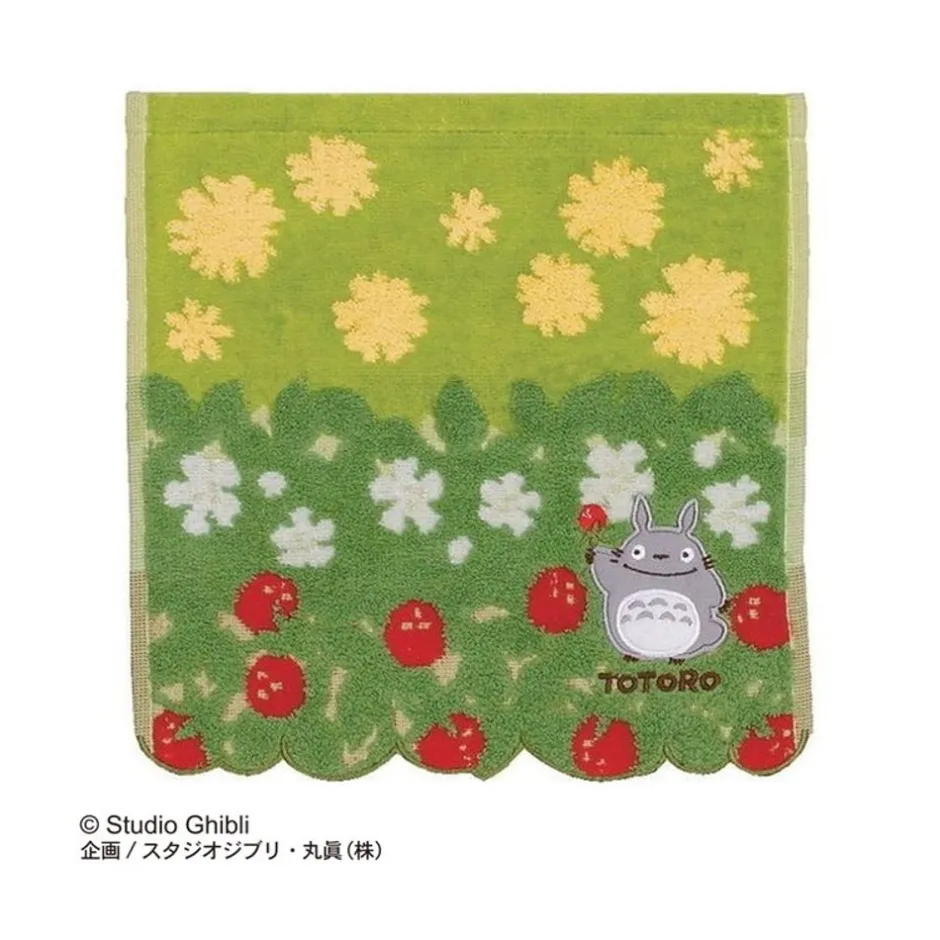 Maison Ghibli Household Linen-Mini Towel Totoro Flowers & Stawberries 25X25 Cm - My Neighbor Totoro