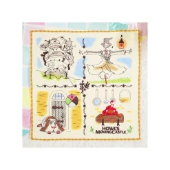Maison Ghibli Household Linen-Mini Towel Townfolks Of Castle 25X25 Cm - Howl'S Moving Castle