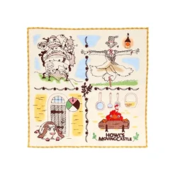 Maison Ghibli Household Linen-Mini Towel Townfolks Of Castle 25X25 Cm - Howl'S Moving Castle