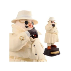 Maison Ghibli Music Boxes-Music Box Marco In Trench Coat - Porco Rosso
