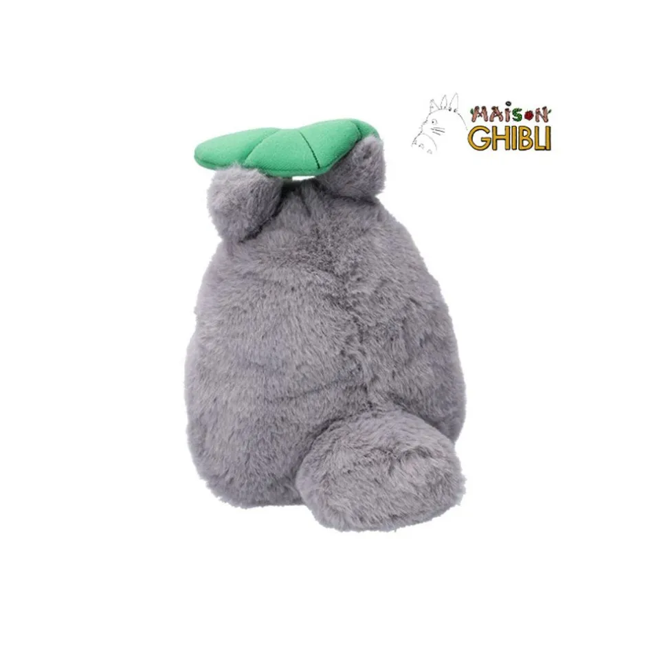 Maison Ghibli Nakayoshi Plush-Nakayoshi Plush Big Totoro With Leaf - My Neighbor Totoro