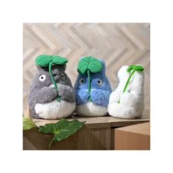 Maison Ghibli Nakayoshi Plush-Nakayoshi Plush Big Totoro With Leaf - My Neighbor Totoro