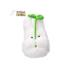 Maison Ghibli Nakayoshi Plush-Nakayoshi Plush Small Totoro With Leaf - My Neighbor Totoro