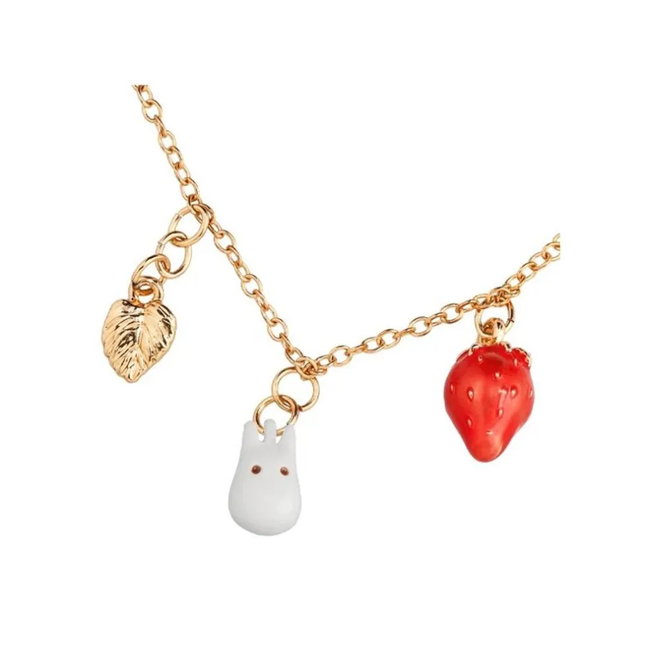 Maison Ghibli Jewellery-Necklace Strawberry And White Totoro - My Neighbor Totoro