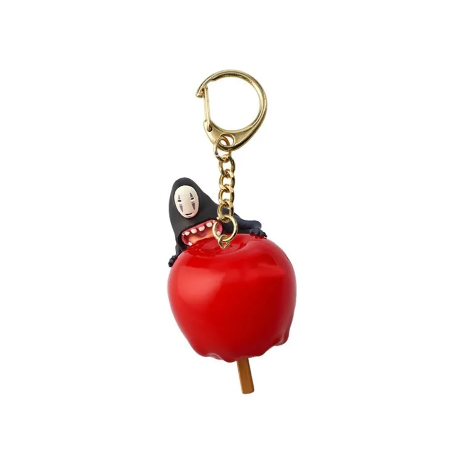 Maison Ghibli Keychains-No Face Candy Apple Keychain - Spirited Away