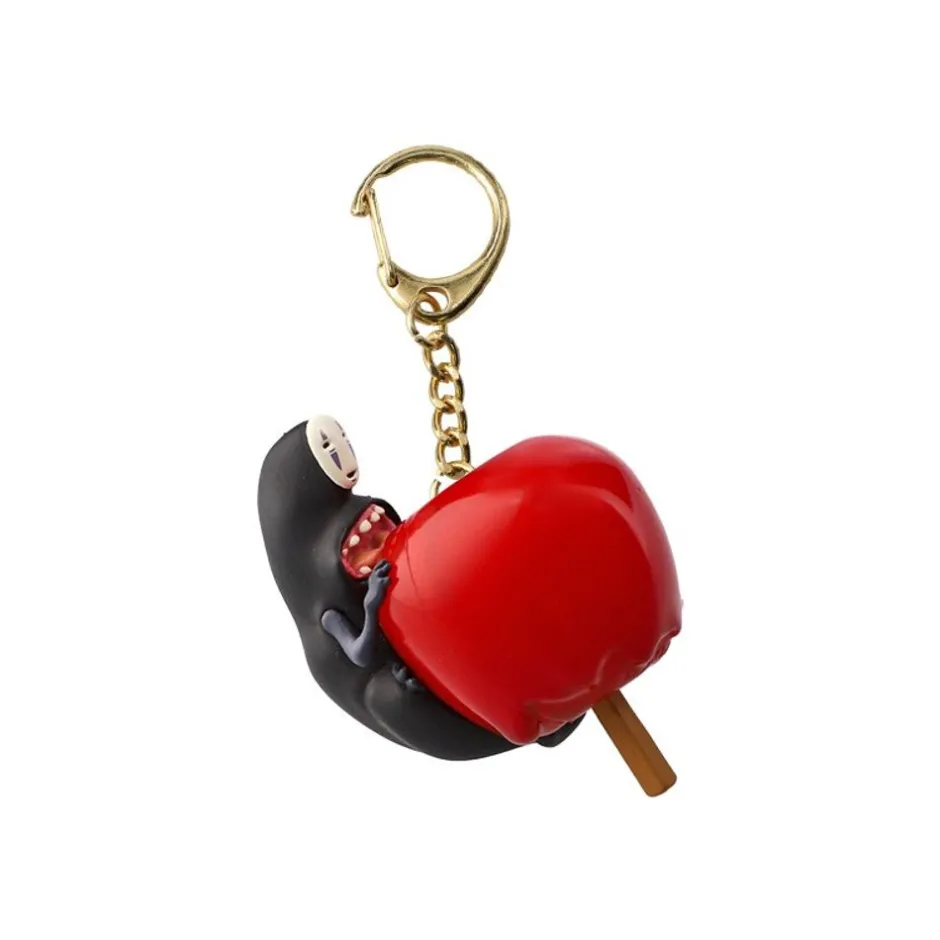 Maison Ghibli Keychains-No Face Candy Apple Keychain - Spirited Away