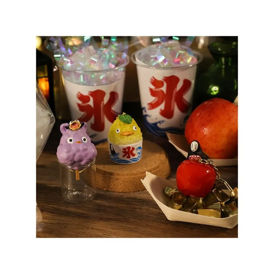 Maison Ghibli Keychains-No Face Candy Apple Keychain - Spirited Away