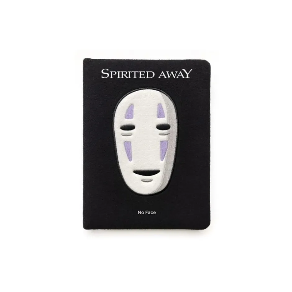 Maison Ghibli Notebooks And Notepads-No Face Plush Journal - Spirited Away