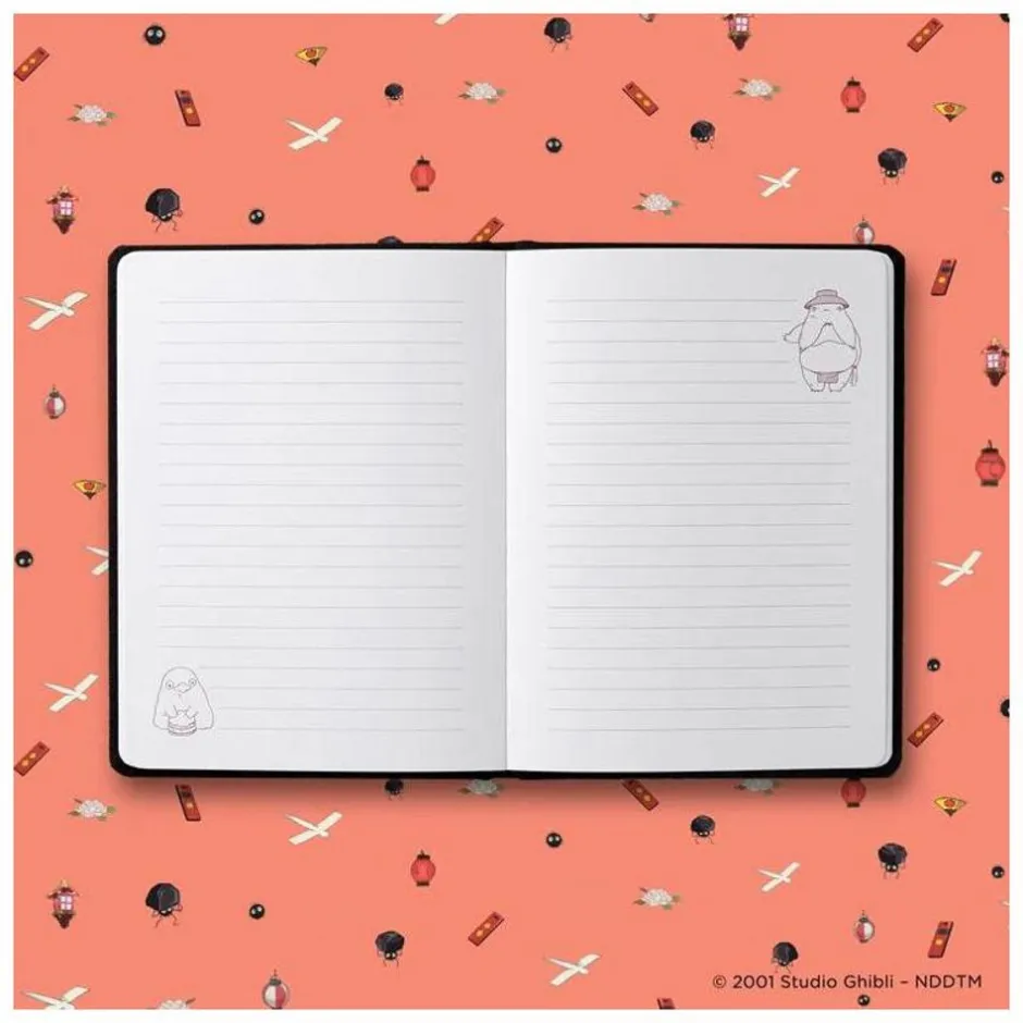 Maison Ghibli Notebooks And Notepads-No Face Plush Journal - Spirited Away