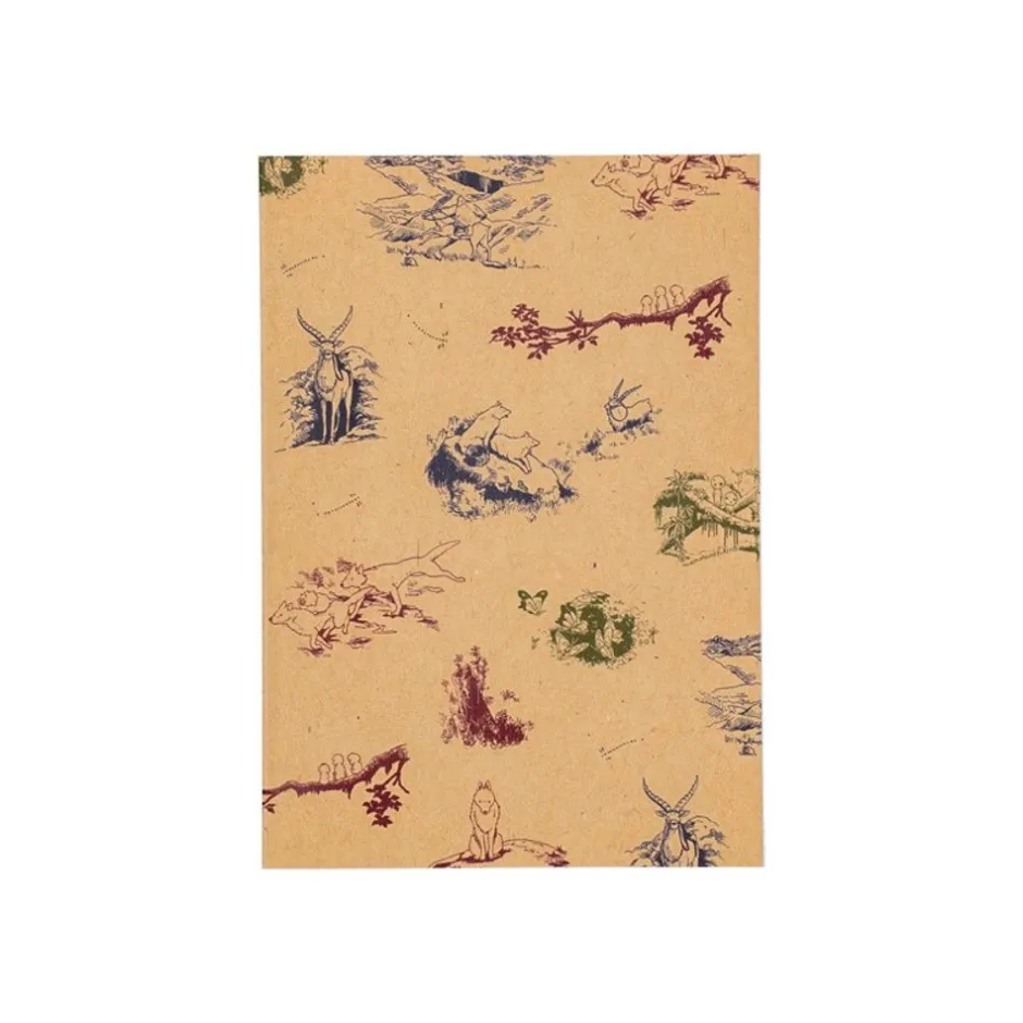 Maison Ghibli Notebooks And Notepads-Notebook B6 Animals In The Forest - Princess Mononoke