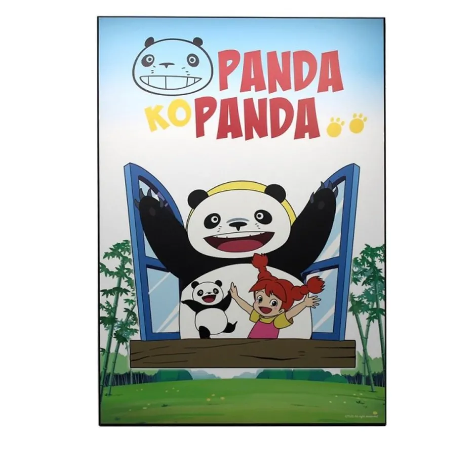 Maison Ghibli Wall Decoration-Panda Kopanda 01 - 35X50Cm Wood Panel