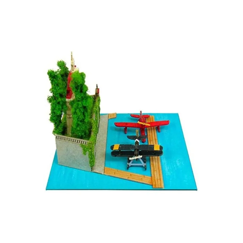 Maison Ghibli Arts And Crafts-Paper Craft Adriano & Seaplane Fighter - Porco Rosso