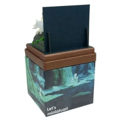 Maison Ghibli Arts And Crafts-Paper Craft San And Moro Under The Moon - Princess Mononoke