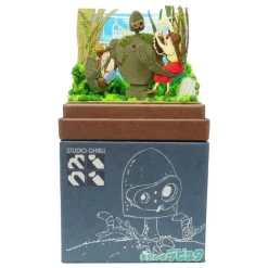 Maison Ghibli Arts And Crafts-Paper Craft Sheeta & Pazu With Robot Soldier - Castle In The Sky